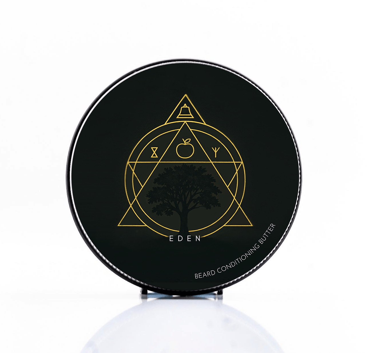 Clary Sage, Ylang Ylang, Geranium Bourbon, Bergamot, Frankincense, Cedar Wood, Apple Accord, Myrrh, Benzoin Eden Beard Butter