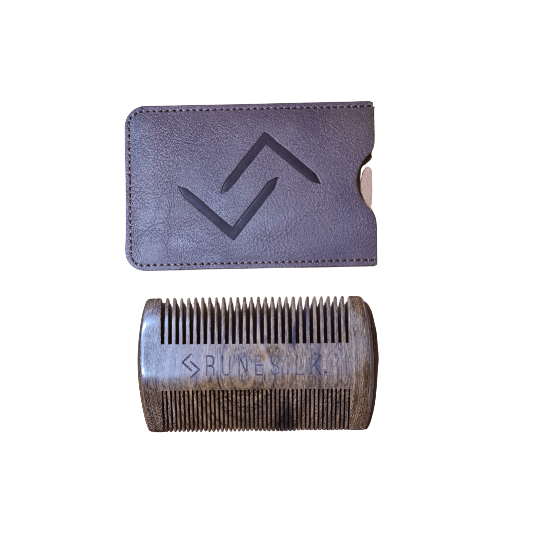 RUNESILK Elements Beard and Moustache Sandalwood Comb