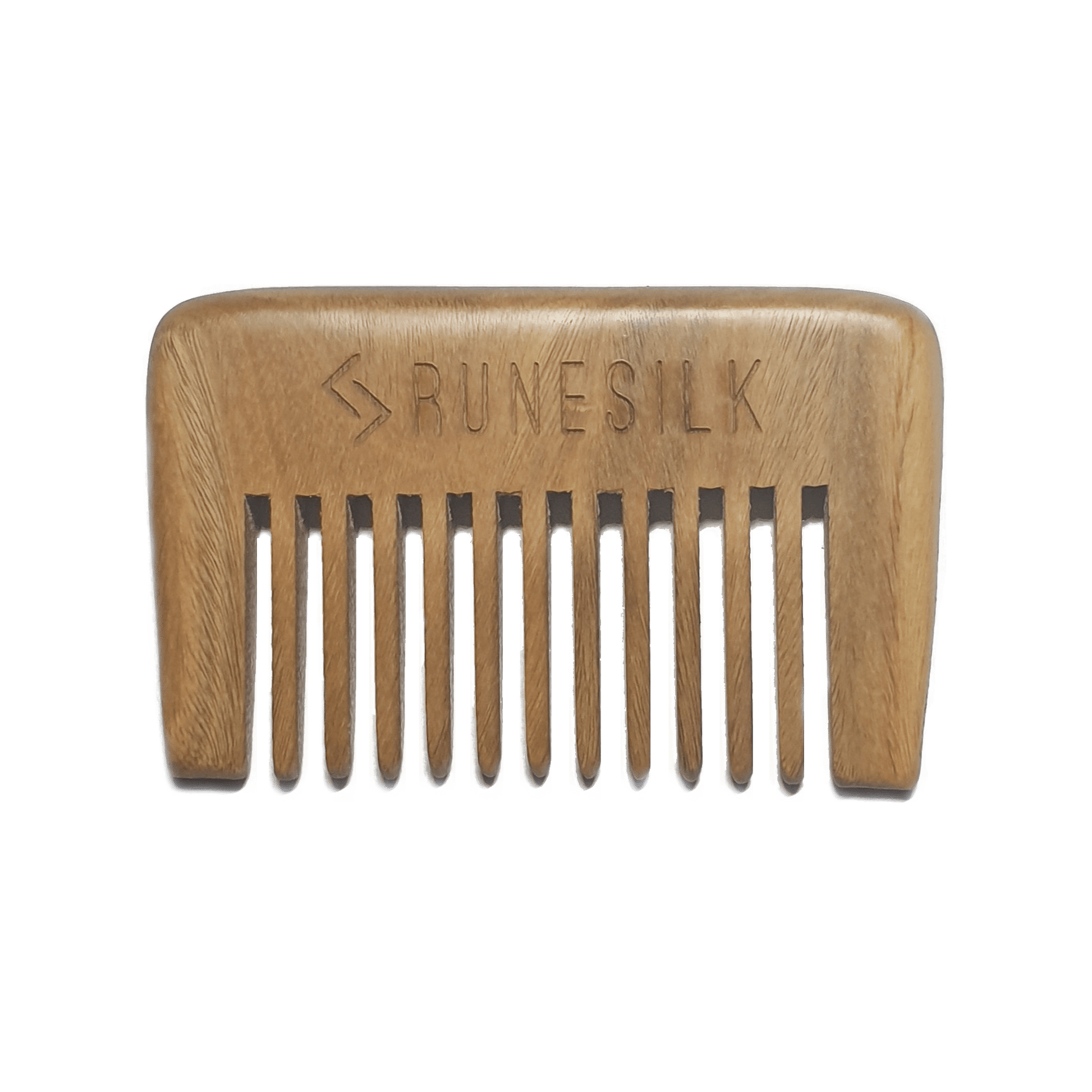 RUNESILK Wide Tooth Sandalwood Beard Comb