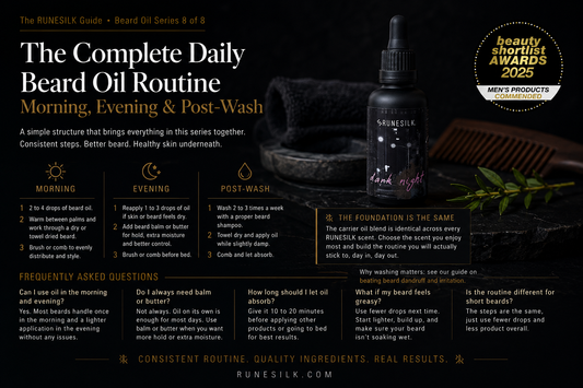 The Complete Daily Beard Oil Routine (Morning, Evening & Post-Wash)