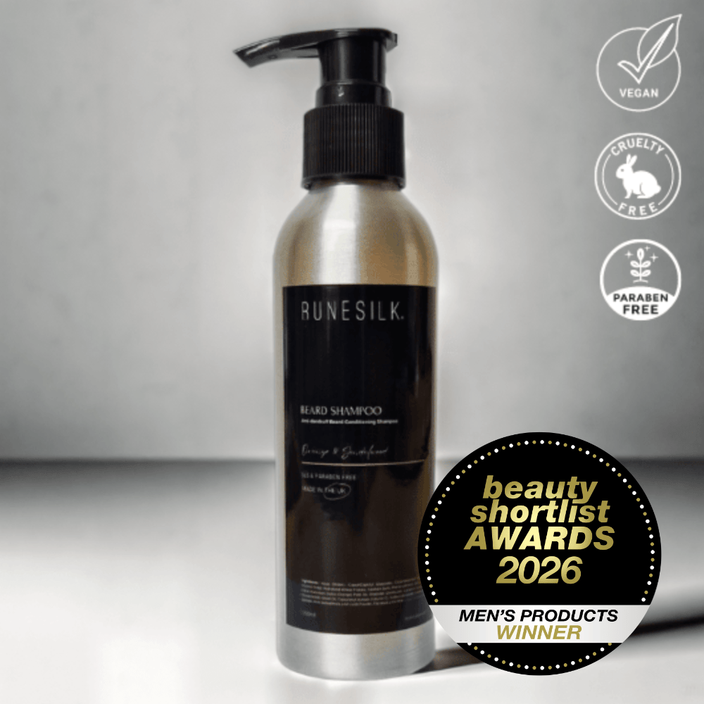 RUNESILK SLS-Free Anti-Dandruff Beard Wash - Orange and Sandalwood (150ml)
