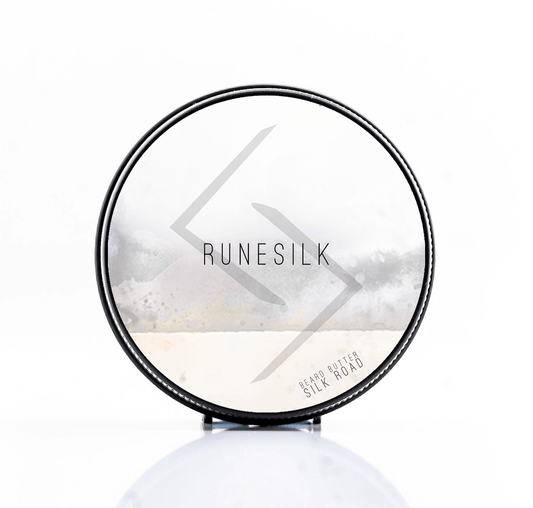 Neroli, Sandalwood, Frankincense, Myrrh, Amyris, Benzoin, Patchouli, Geranium Bourbon & Nutmeg. The Silk Road Beard Butter