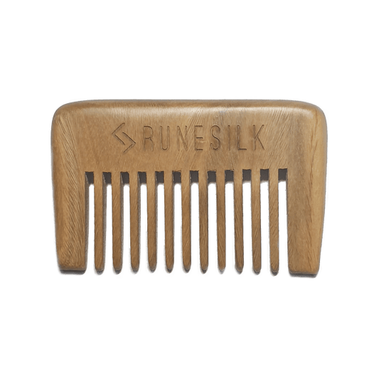 RUNESILK Wide Tooth Sandalwood Beard Comb