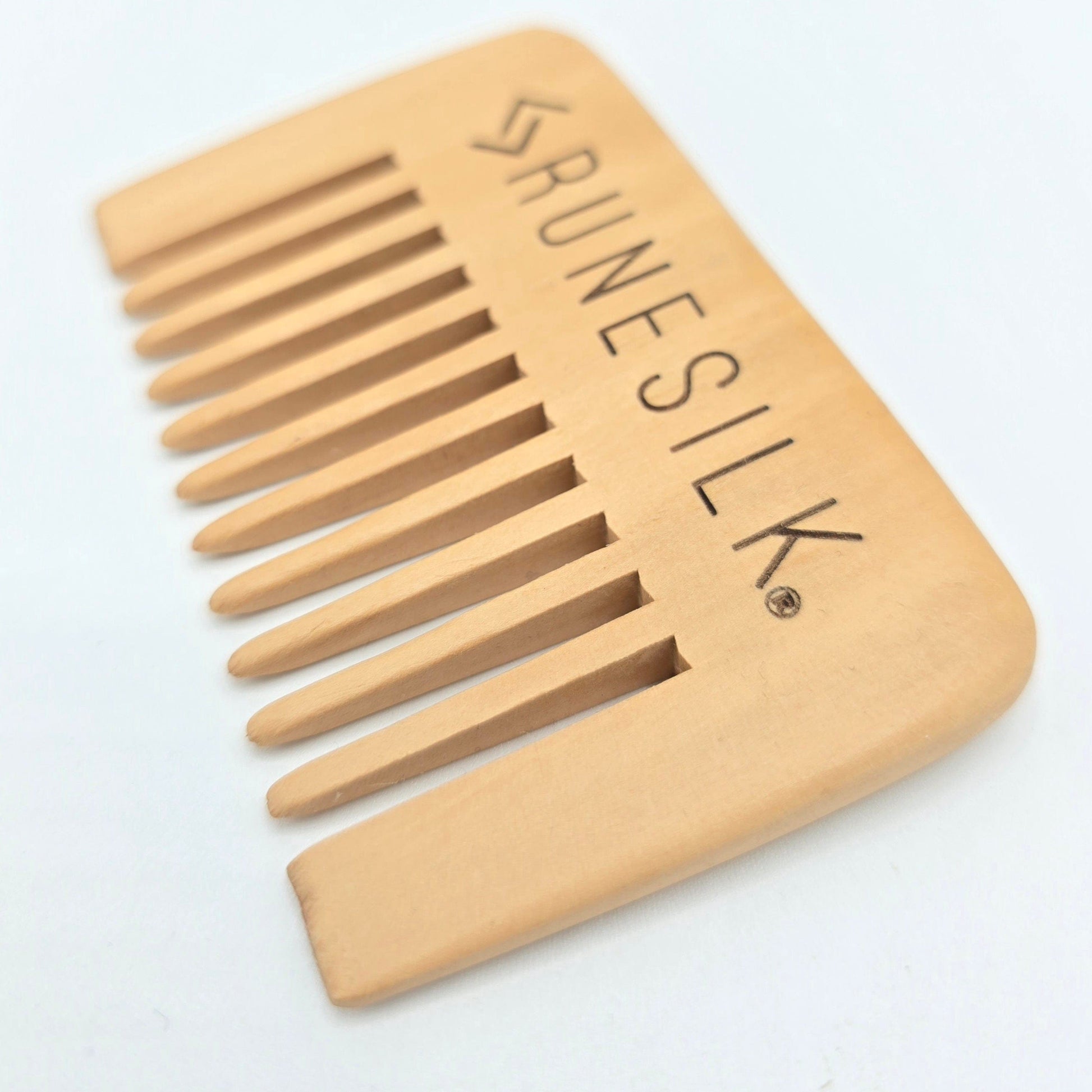 RUNESILK Wide Tooth Wooden Beard Comb