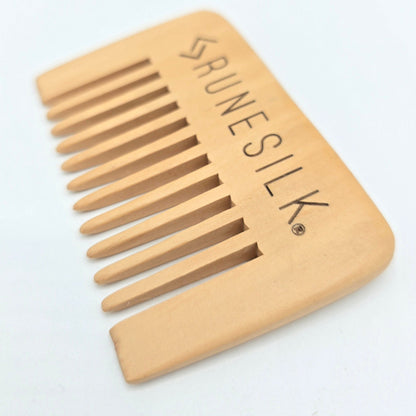RUNESILK Wide Tooth Wooden Beard Comb