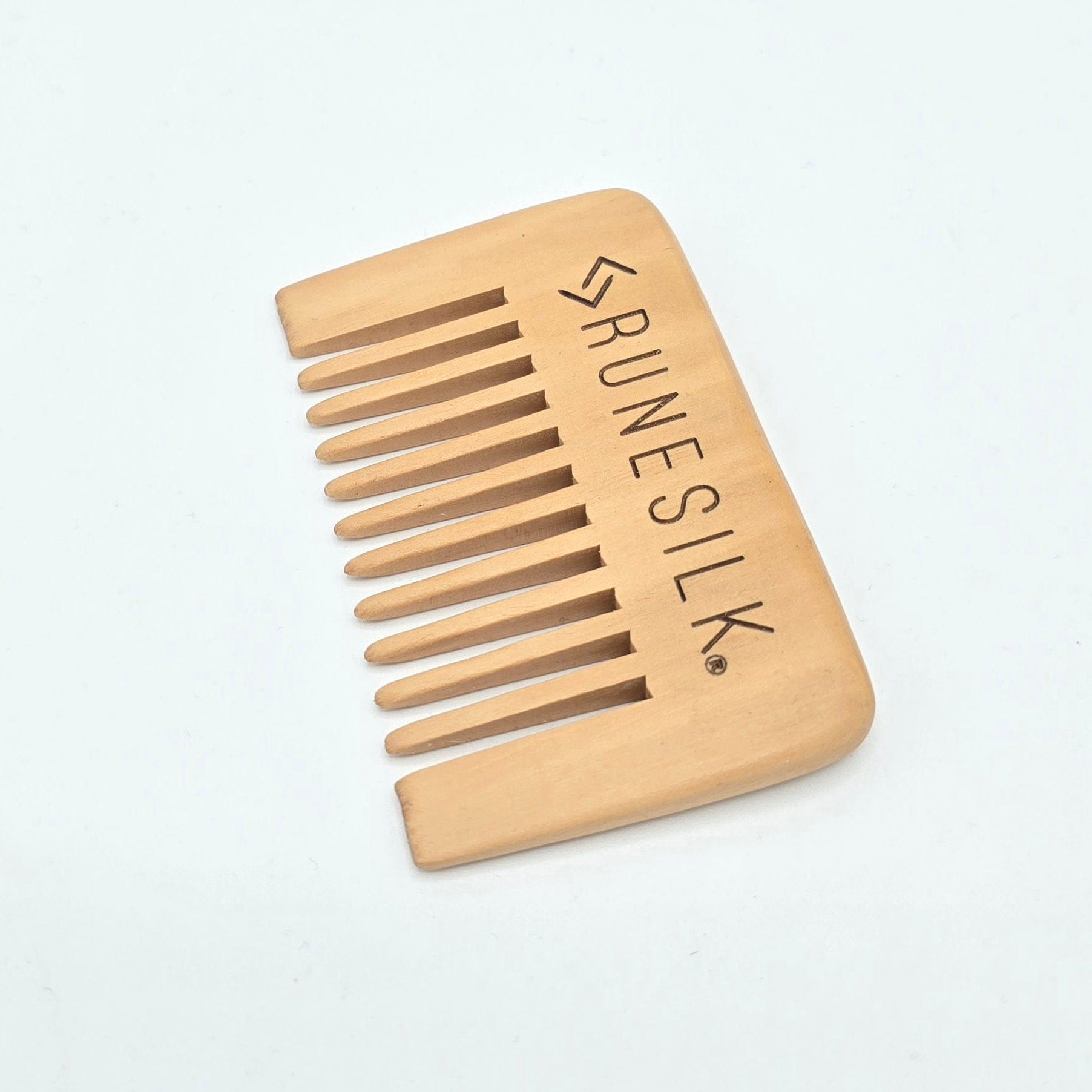 RUNESILK Wide Tooth Wooden Beard Comb