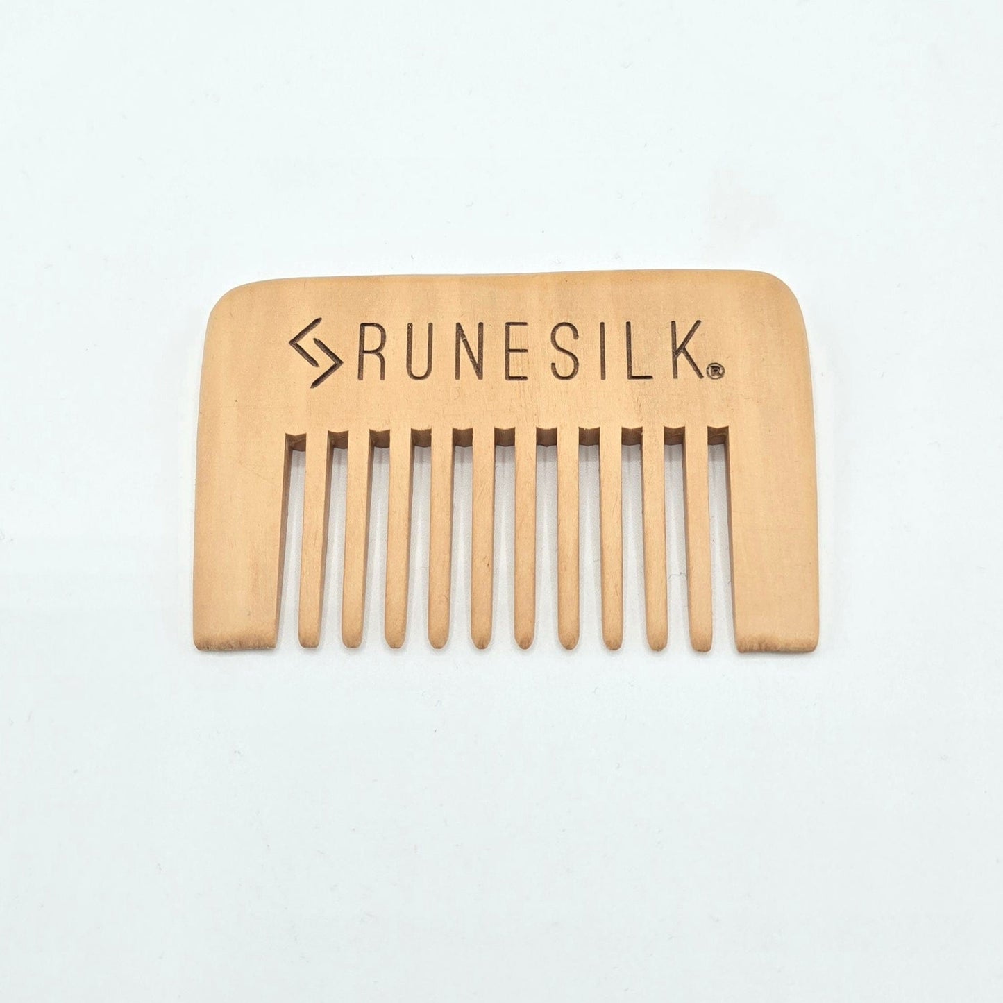 RUNESILK Wide Tooth Wooden Beard Comb