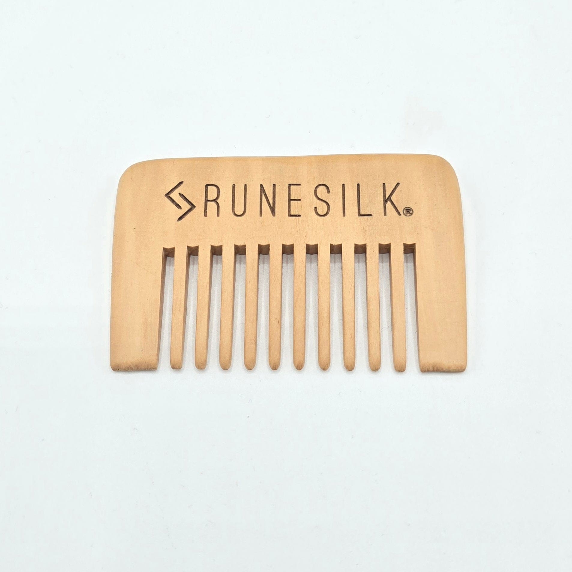 RUNESILK Wide Tooth Wooden Beard Comb