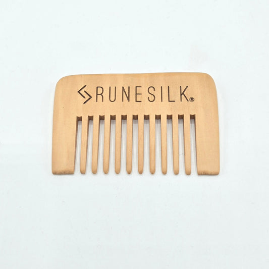 RUNESILK Wide Tooth Wooden Beard Comb